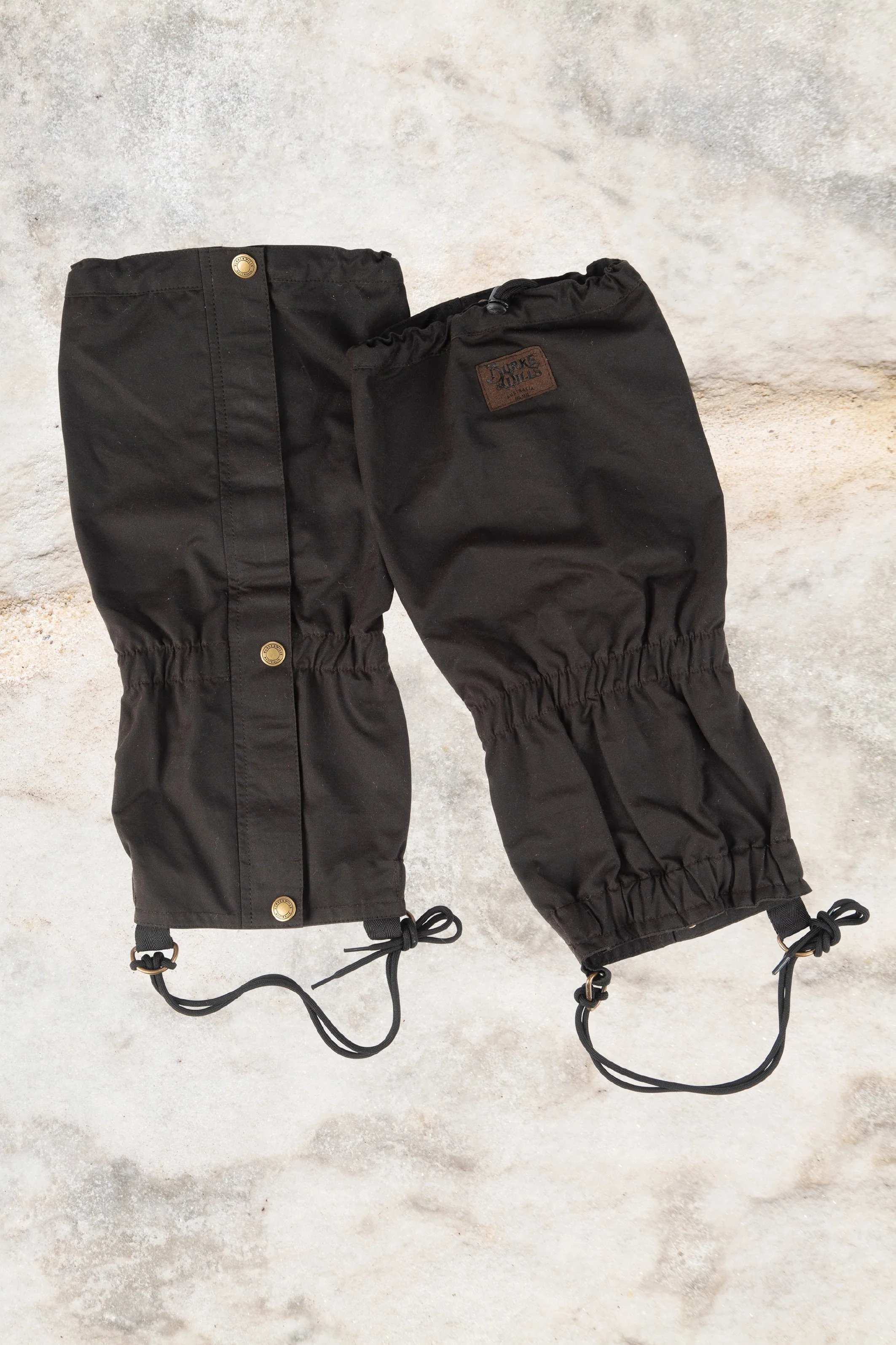 Burke & Wills highly durable 12oz Cotton Dri-Tec Oilskin fabric  Gaiters
