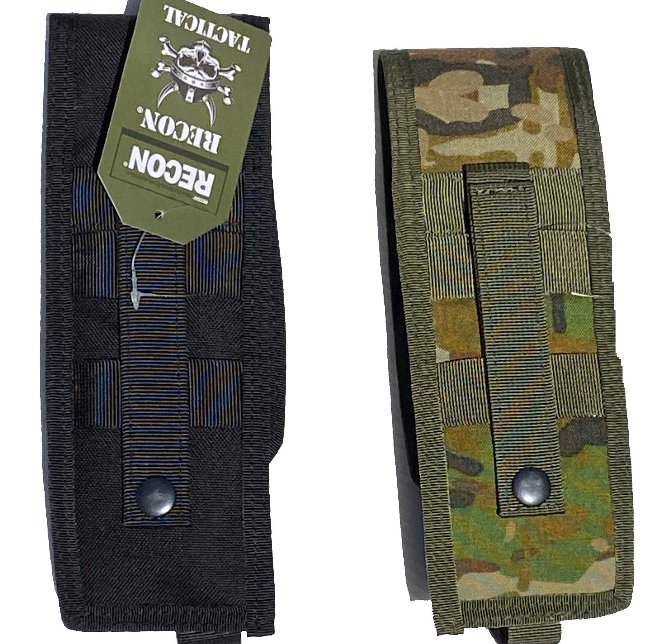 RECON AMC Camo & Black Tall Utility MOLLE Pouches - Image 2