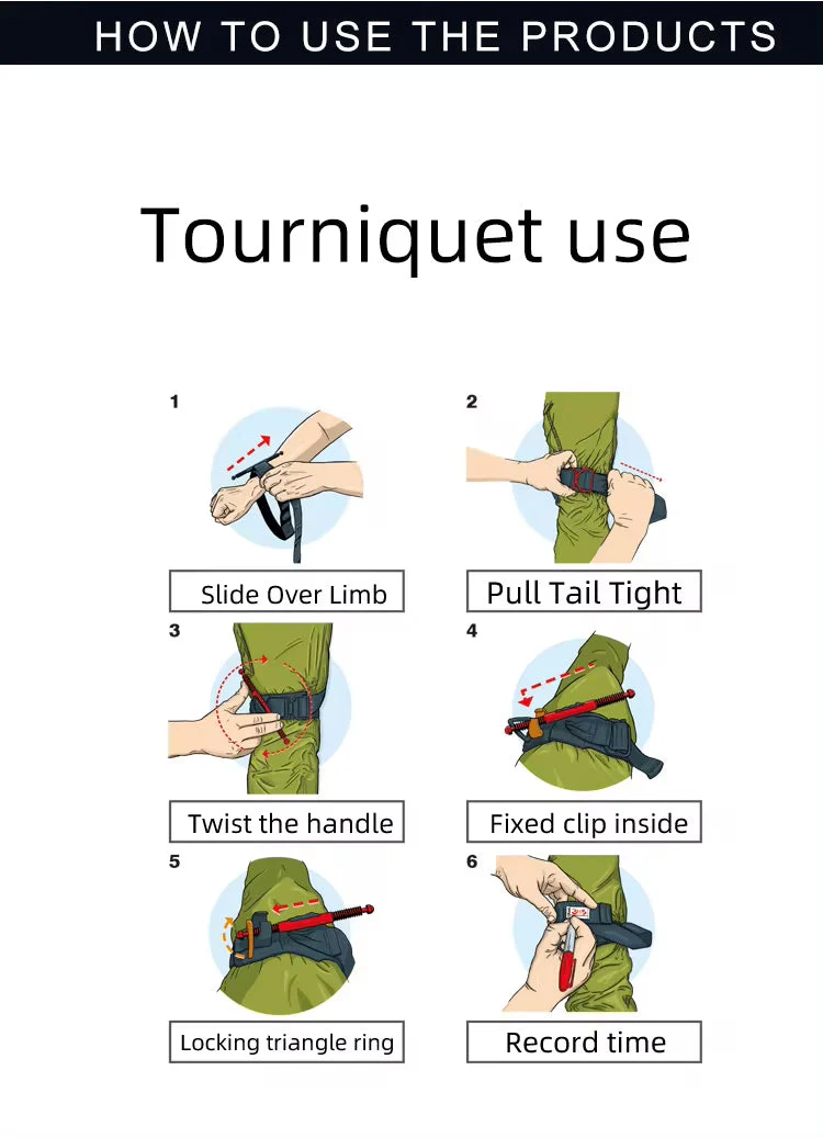RECON GS2S Hybrid Combat Tourniquet – Tactical Military Hemorrhage Control | One-Hand Emergency Tourniquet - Image 6
