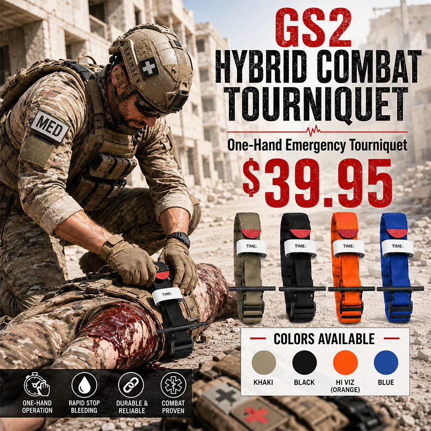 RECON GS2S Hybrid Combat Tourniquet – Tactical Military Hemorrhage Control | One-Hand Emergency Tourniquet - Image 8