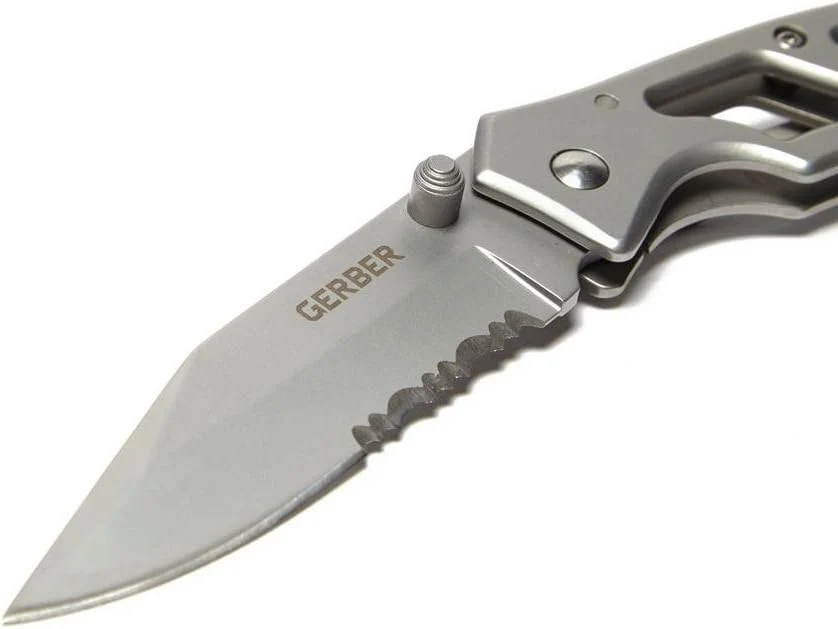 Gerber Paraframe I Knife, Serrated Edge, Stainless Steel [22-48443] - Image 2