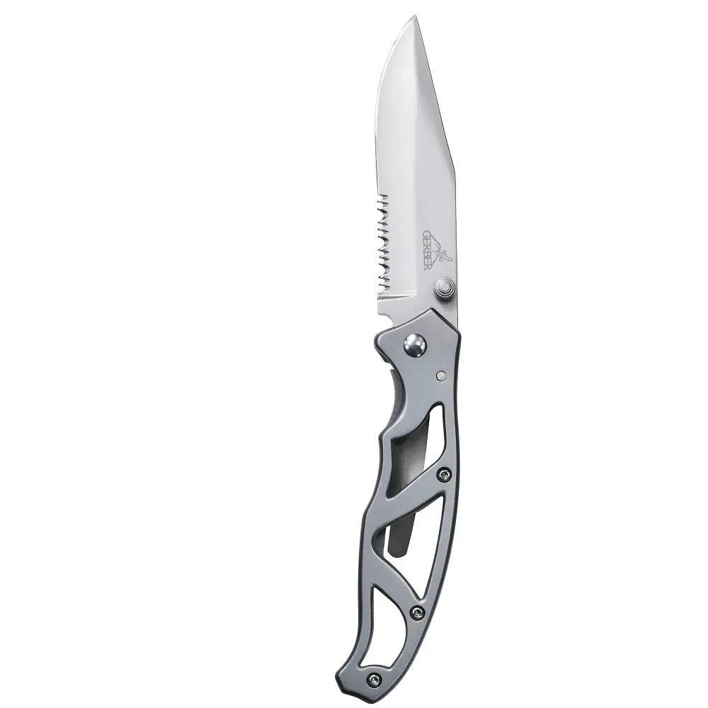 Gerber Paraframe I Knife, Serrated Edge, Stainless Steel [22-48443] - Image 3