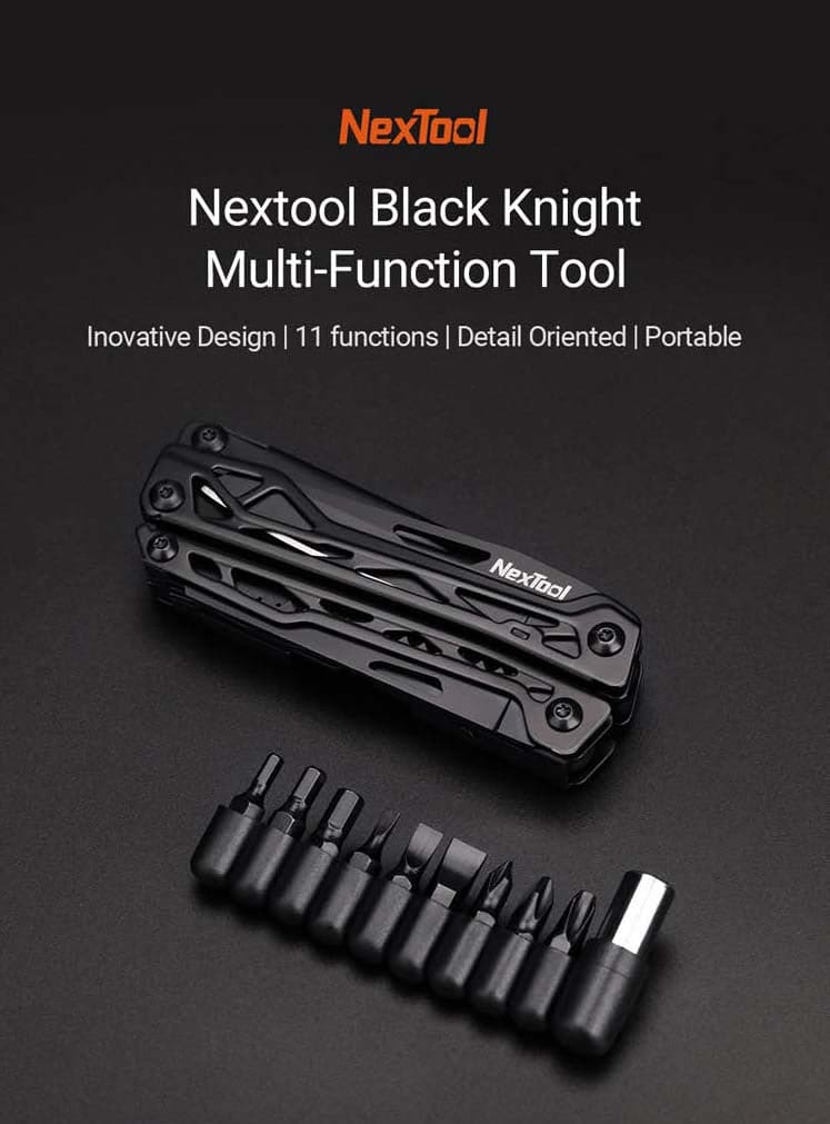 RECON GS2S NEXTOOL NE20151 Multi-Tool with 9 piece screwdriver set, Black Knight - Image 8