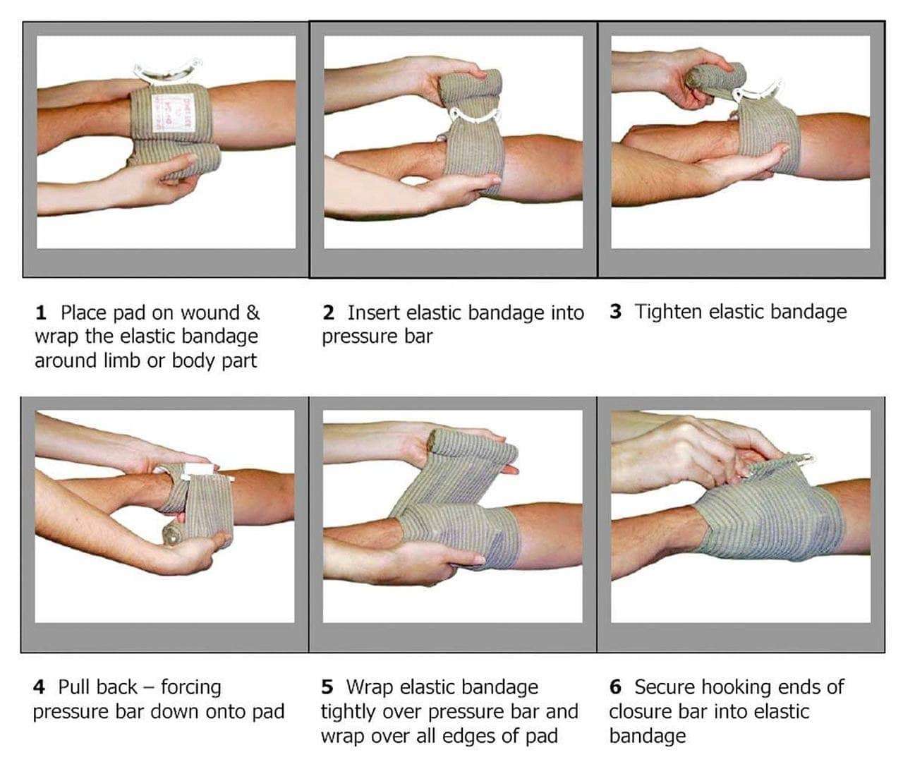 RECON GS2S Israeli Army Bandages choose 4 inch or 6 inch combat-Proven Trauma Dressings - Image 6