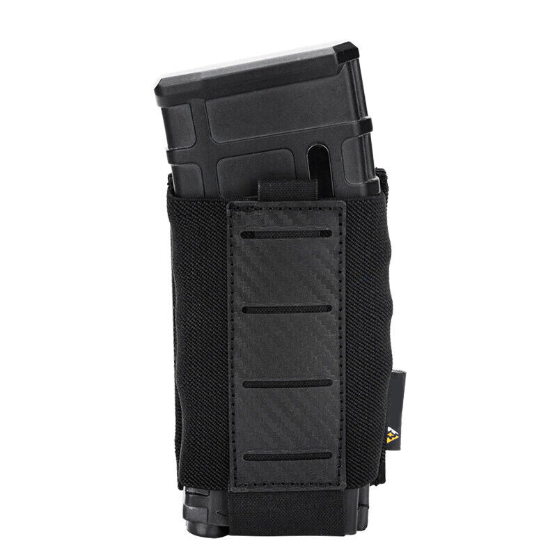 Laser Cut Carbon Fibre 5.56 Black Magazine MOLLE Pouches - Image 5