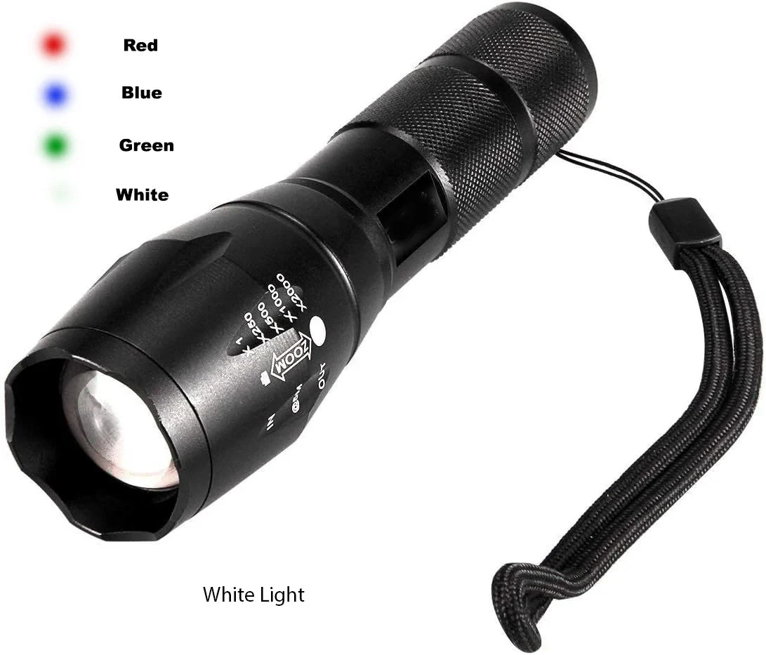 RECON GS2 T6 Range of LED Specialist Flashlights- Green, Blue, White, Blue & Infra Red - Image 18