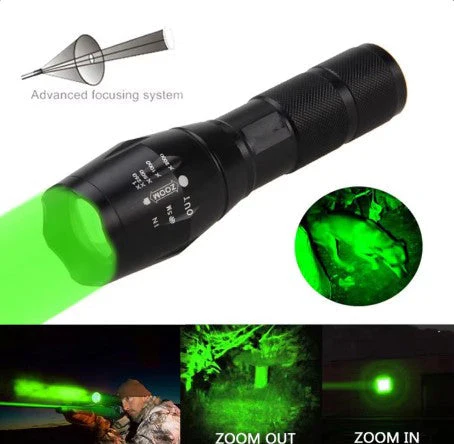 RECON GS2 T6 Range of LED Specialist Flashlights- Green, Blue, White, Blue & Infra Red - Image 8
