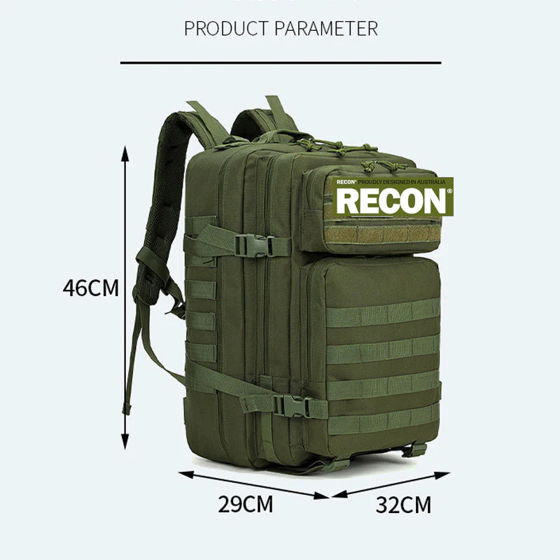Recon GS2 30L Laser Cut MOLLE Tactical Back R12 Hour 1 Day Pack - Image 22