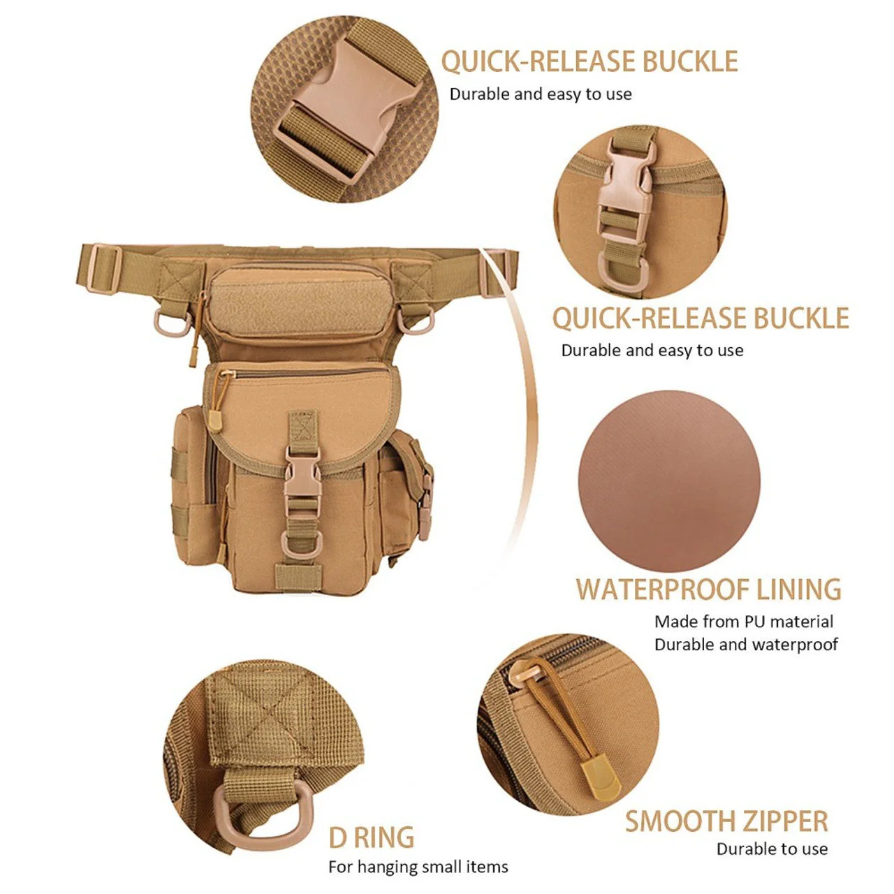 RECON A21 GS2 Drop leg thigh organizer Pouch Large - Image 12
