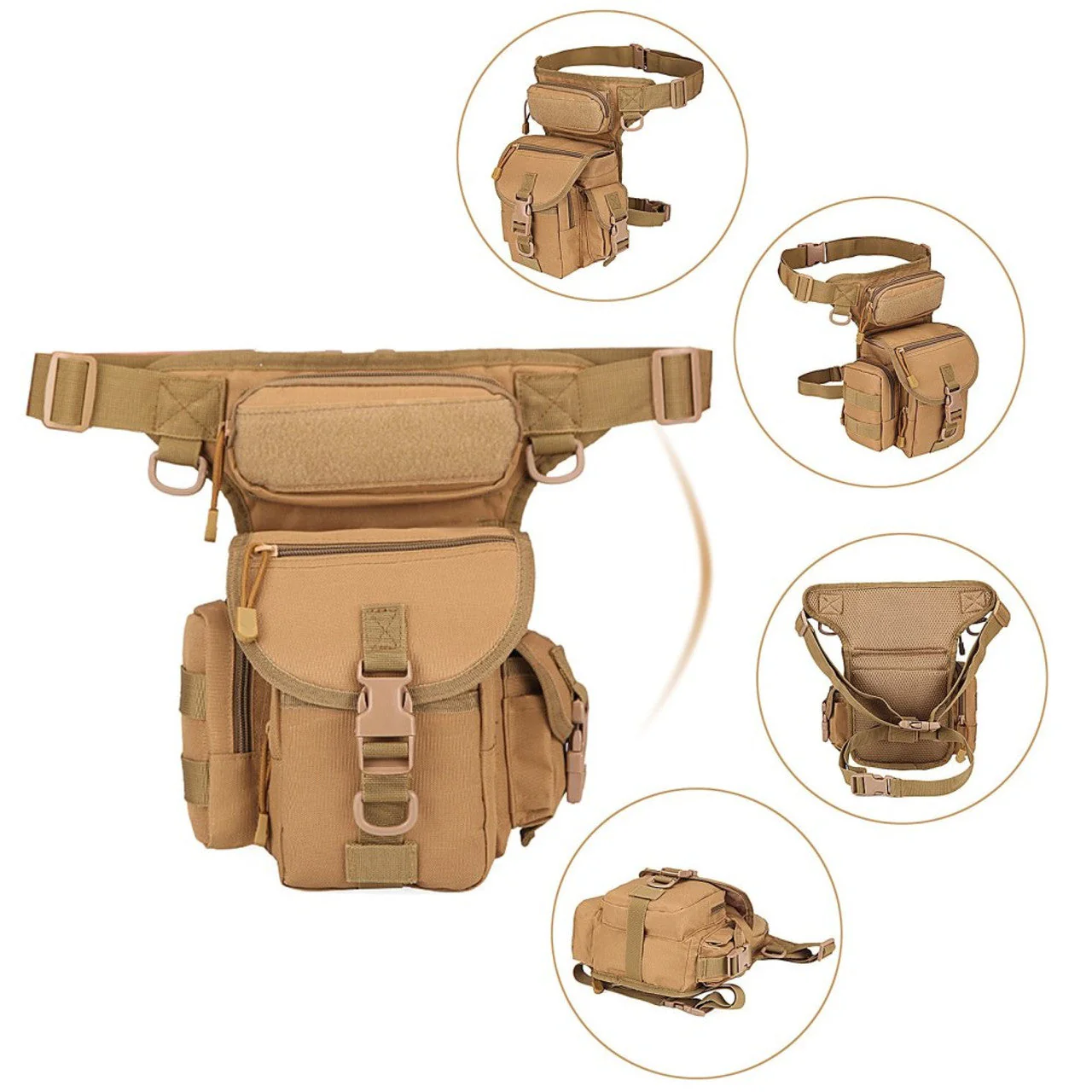 RECON A21 GS2 Drop leg thigh organizer Pouch Large - Image 13