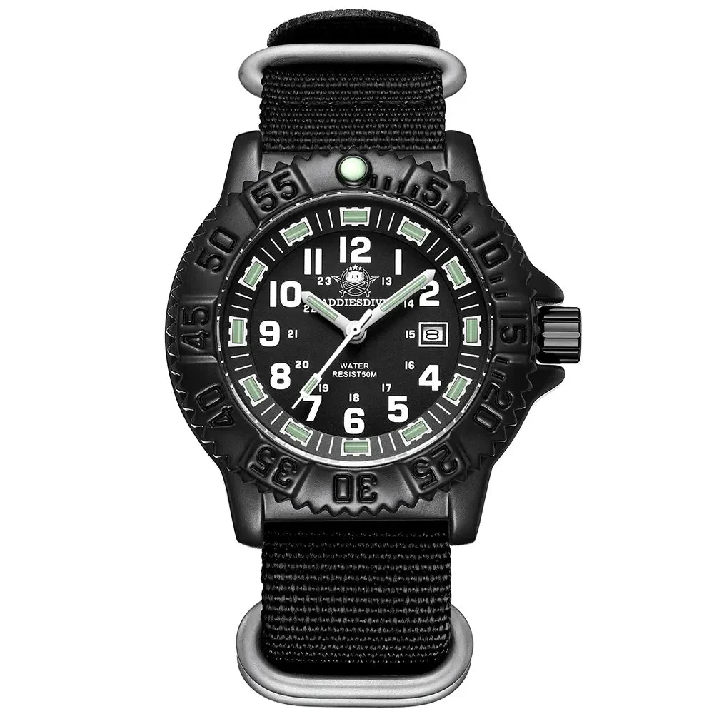 RECON GS2U Tactical Rotatable Bezel Watch with NATO Band - Image 3