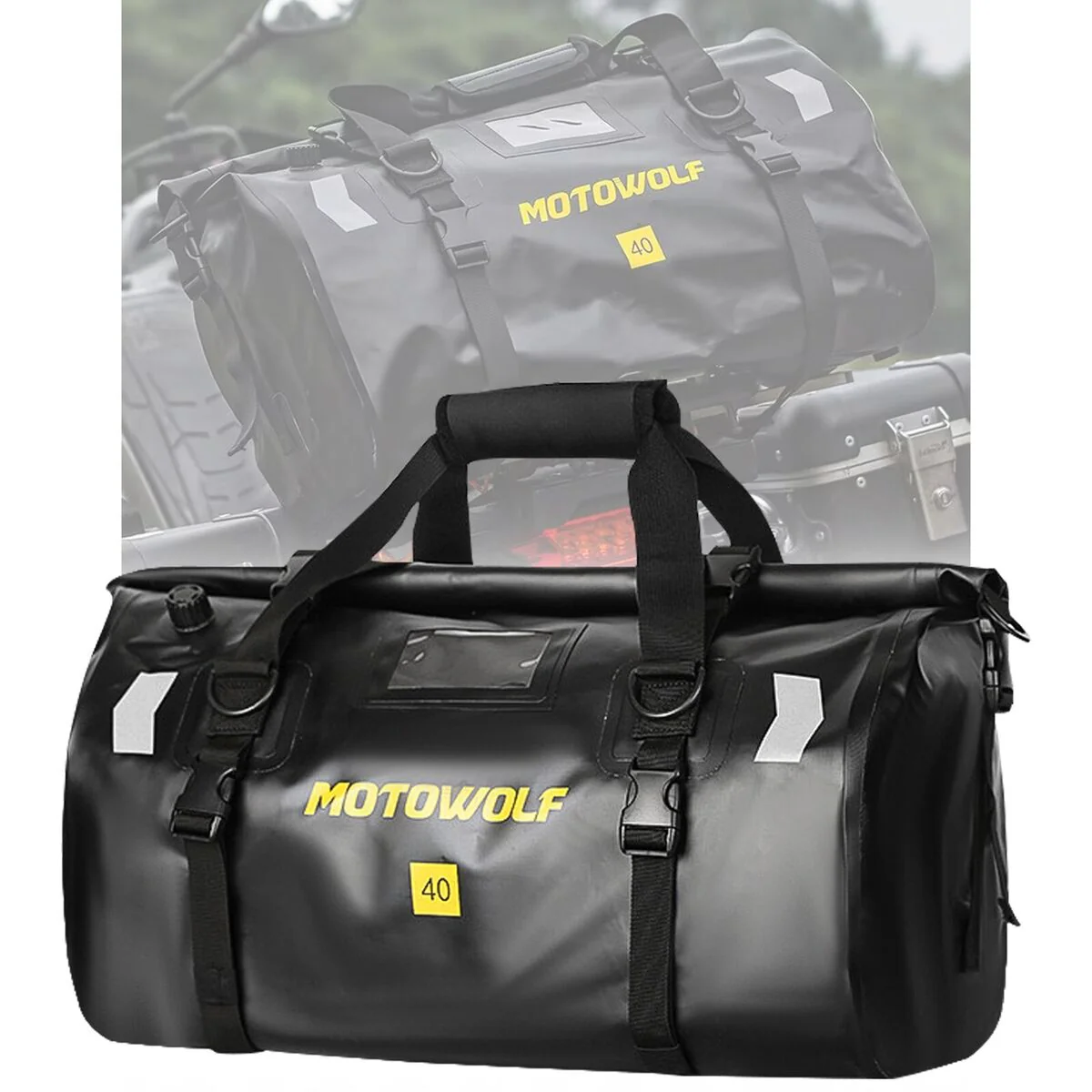 RECON GS2 40L Waterproof Travel Outdoor Luggage Pack/Motor Cycle Seat Bag - Image 4