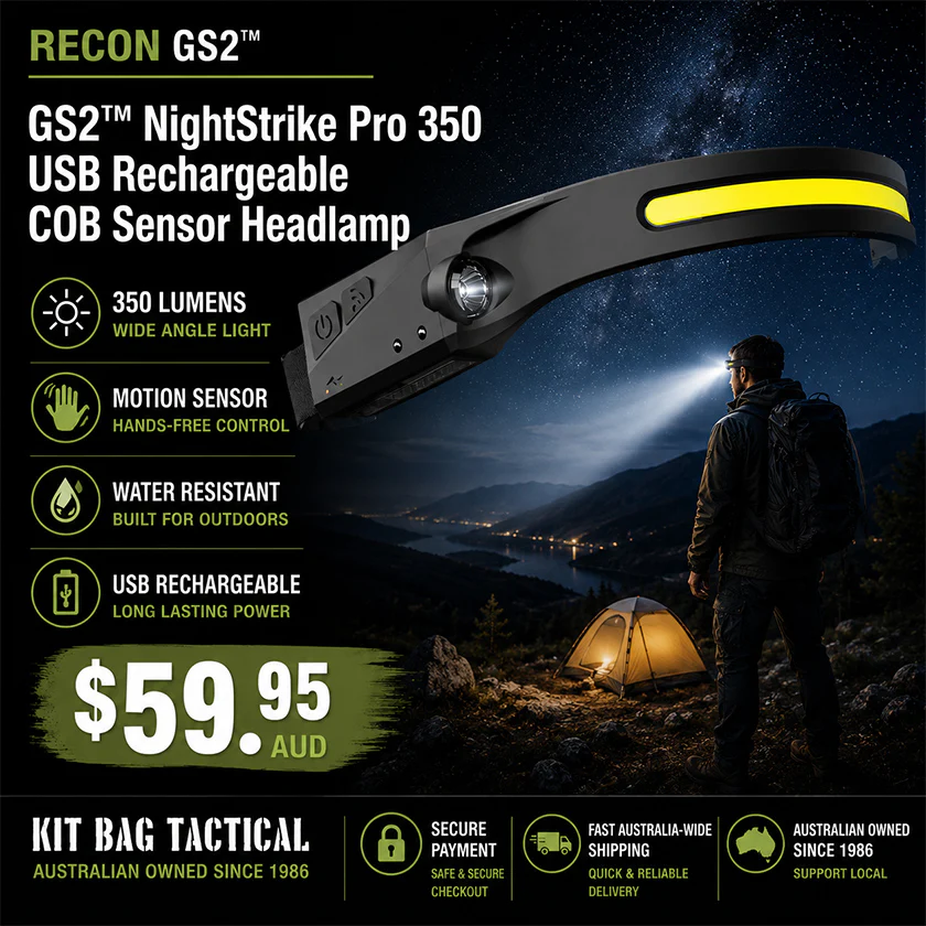 RECON GS2™ NightStrike Pro 350 USB Rechargeable COB Sensor Headlamp - Image 11