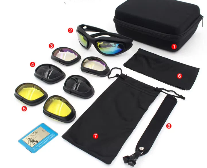 RECON GS2 C5 Military pat Ballistic Rated Sunglasses with 4 x lenses including Polarized - Image 10