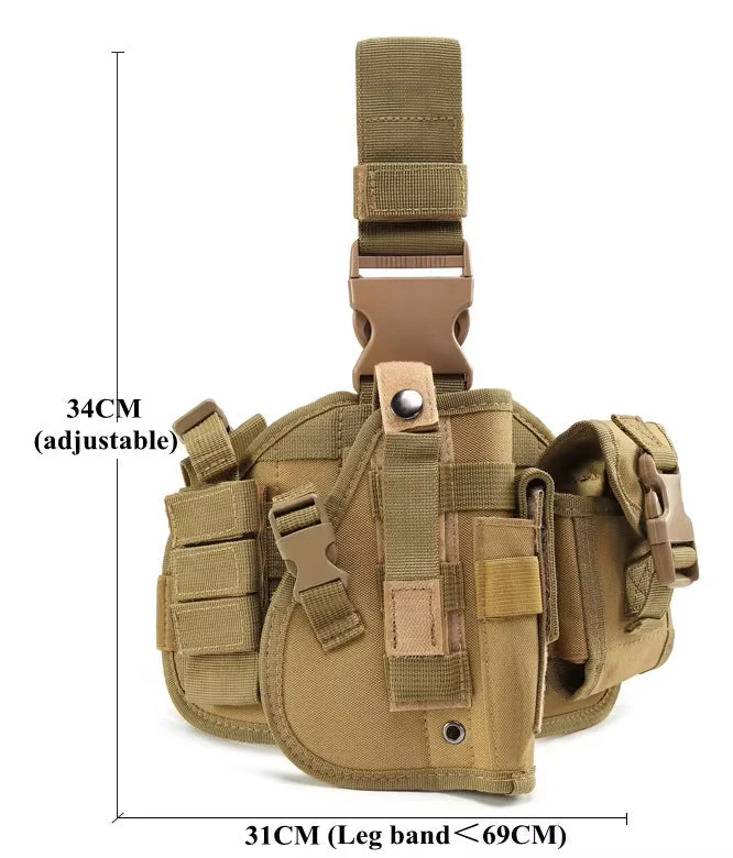 RECON GS2 Drop Leg Thigh Holster and utility pouch set - Image 3
