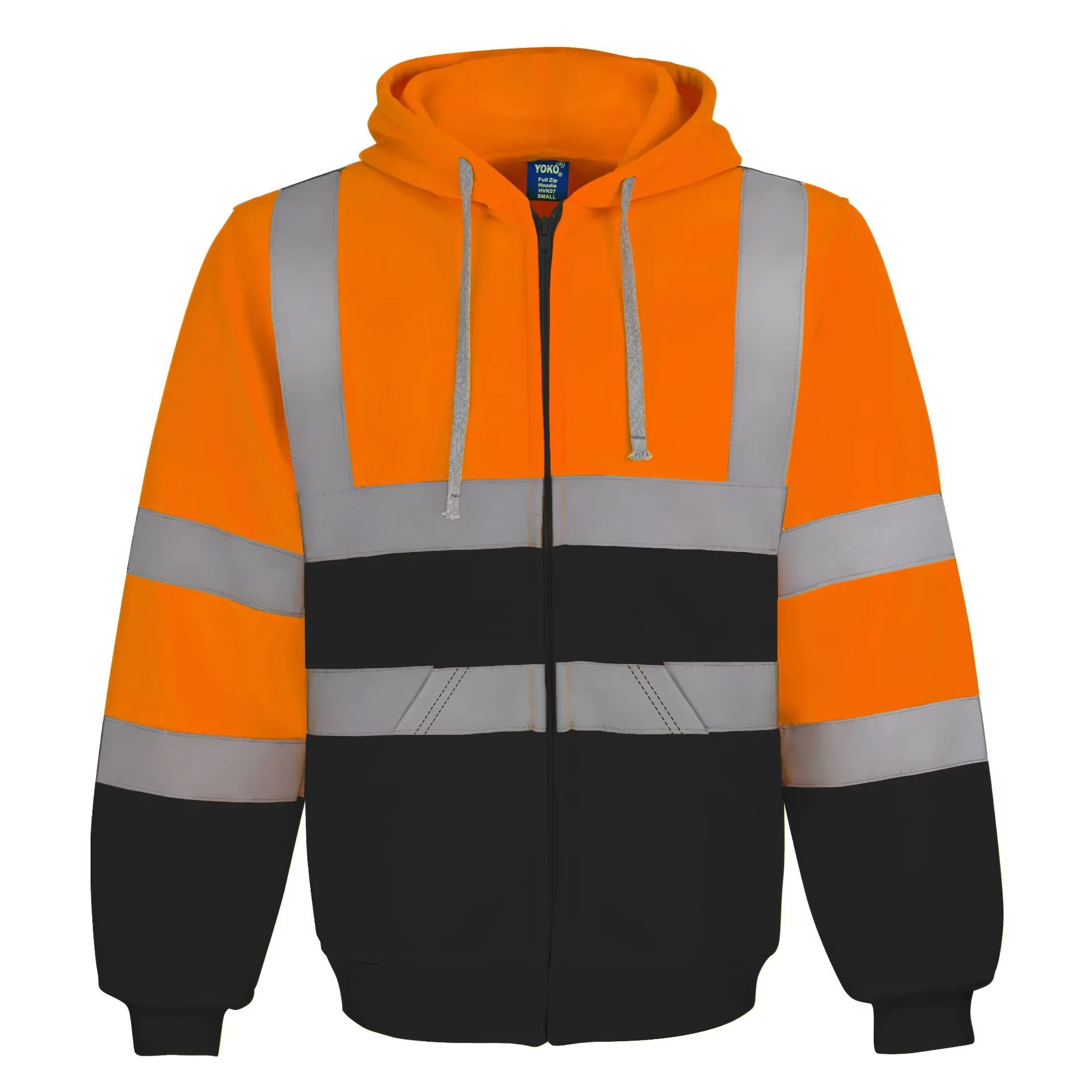RECON GS2 Hi Viz Unisex Motorcyclist Hoodie ANSI Compliant 107-2015 - Image 2