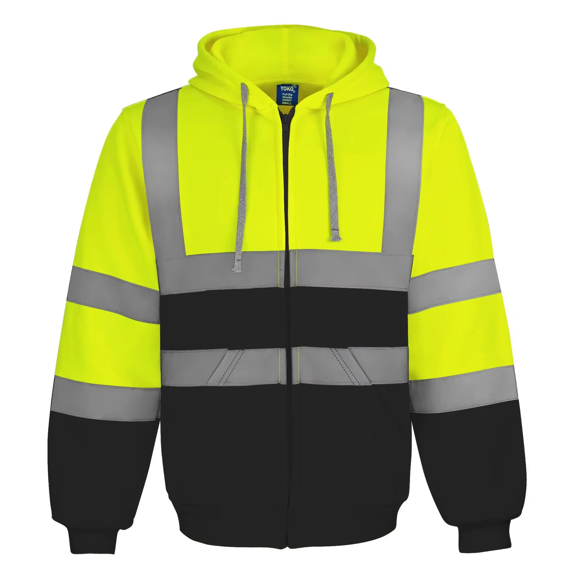 RECON GS2 Hi Viz Unisex Motorcyclist Hoodie ANSI Compliant 107-2015 - Image 3