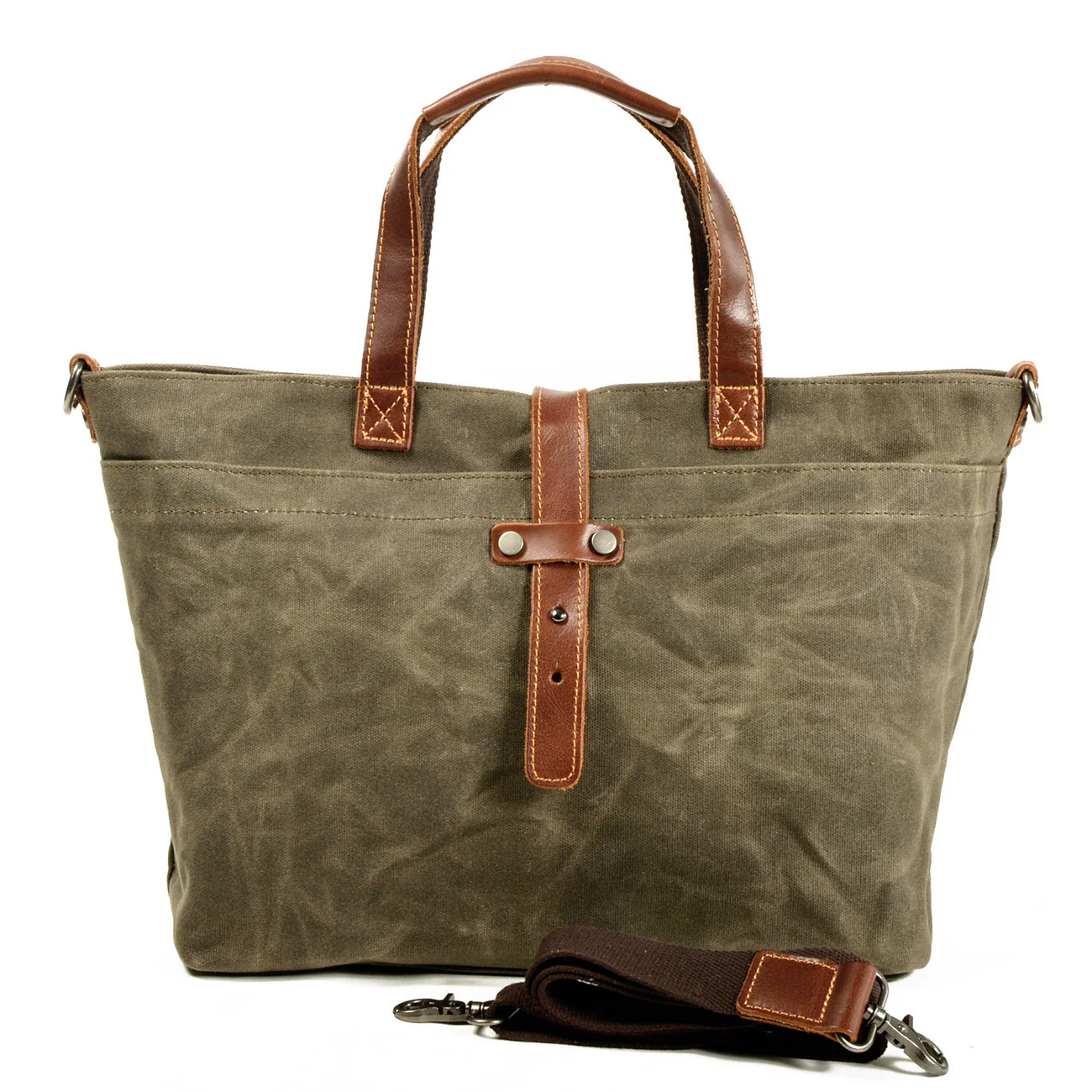 RECON GS2 Ladies vintage Retro The Cotswold waxed leather large shoulder bag - Image 4