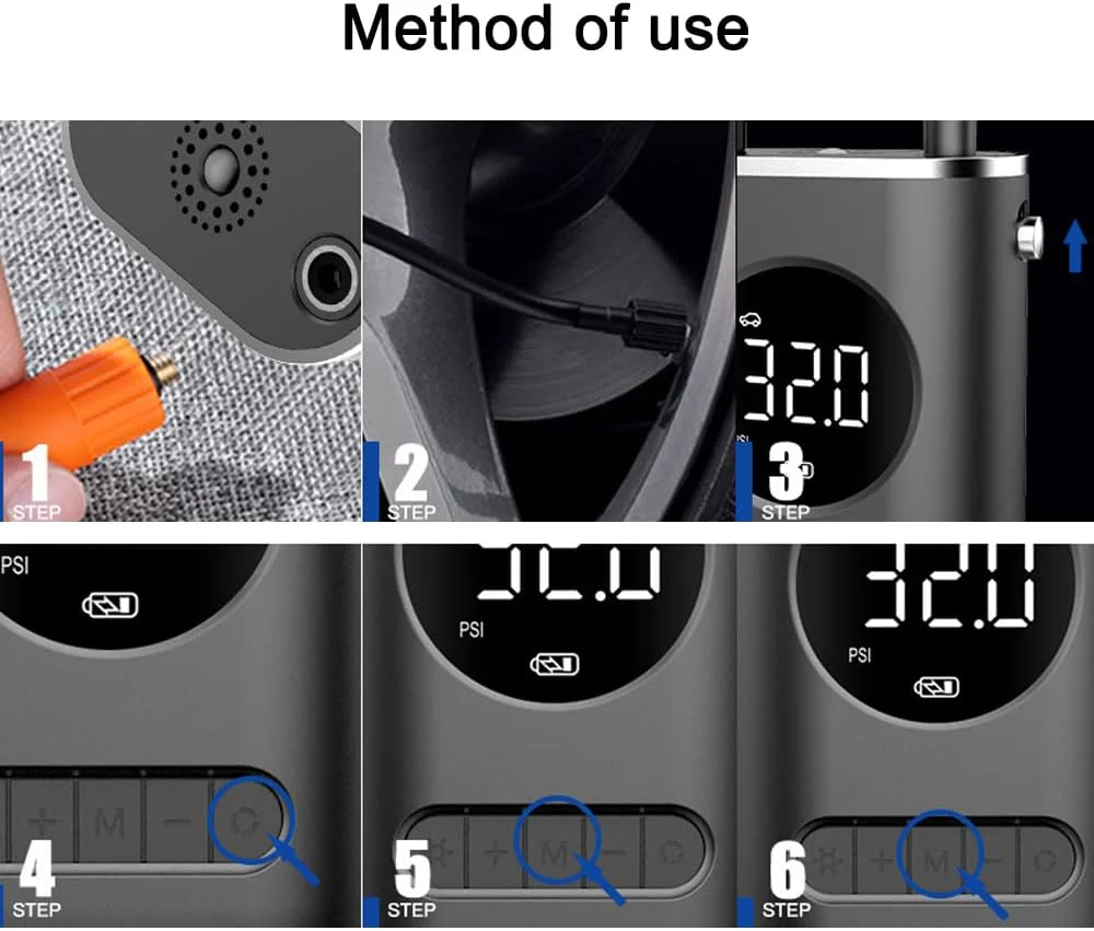 RECON GS2 TravelMate Mini Rechargeable Hand Size Portable Air Pump Cars, Bikes, Motorcycles plus - Image 8