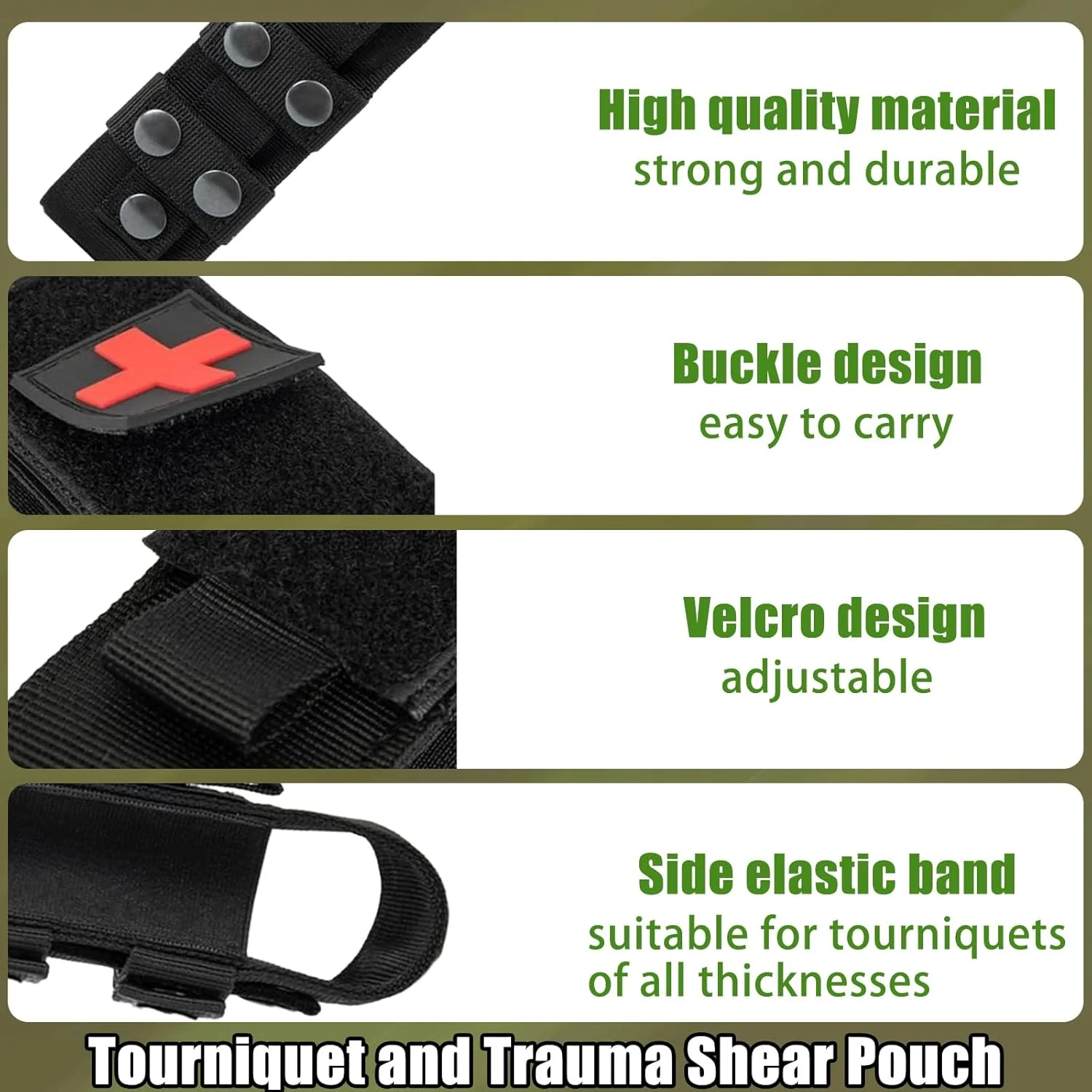 RECON GS2 MK2 Tourniquet & Trauma Shears Pouch MOLLE or Belt Mounted - Image 3