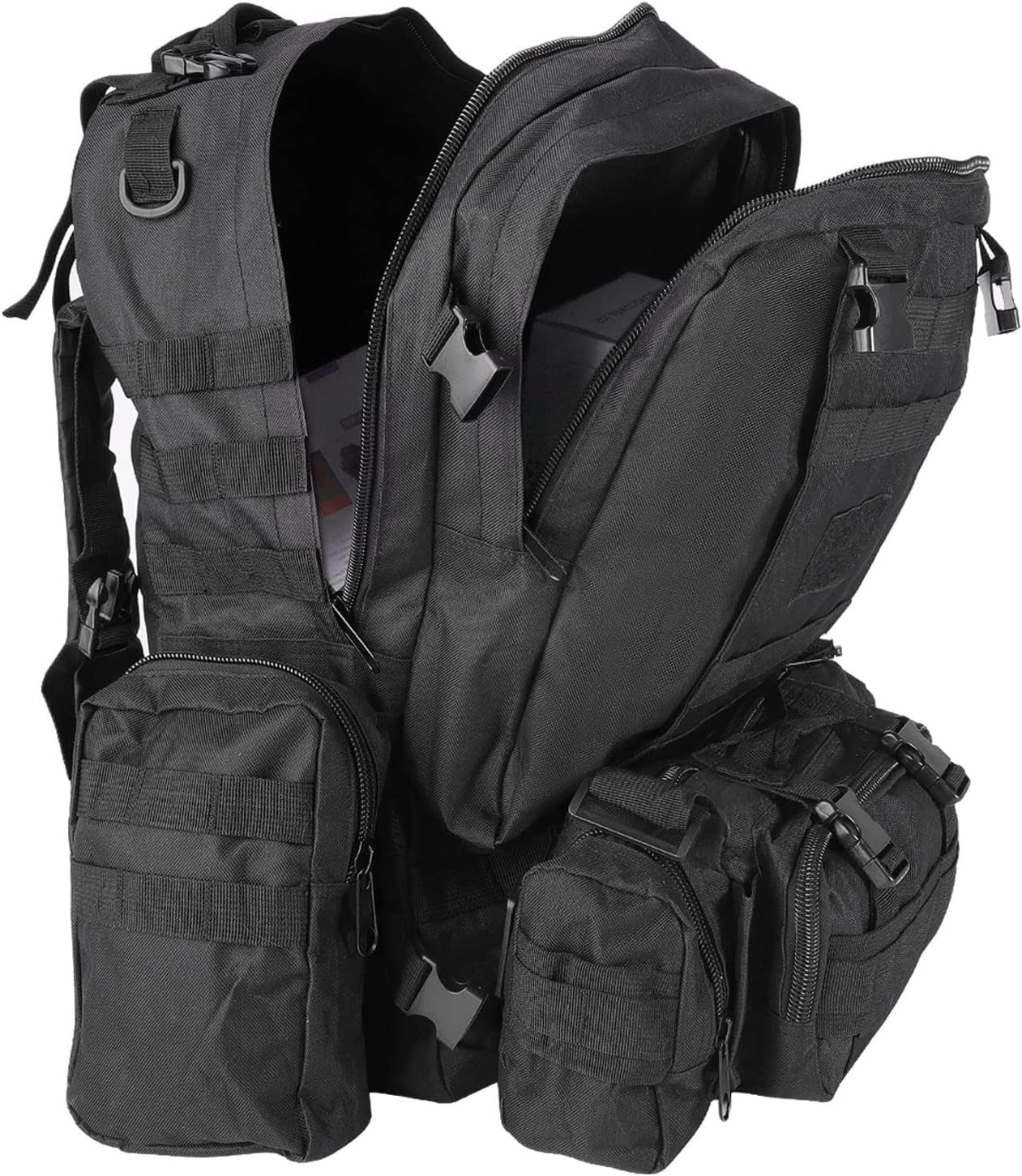 RECON GS2 MOLLE 600D Tactical R72  3-day Assault Pack with 3 x Detachable Pouches - Image 4