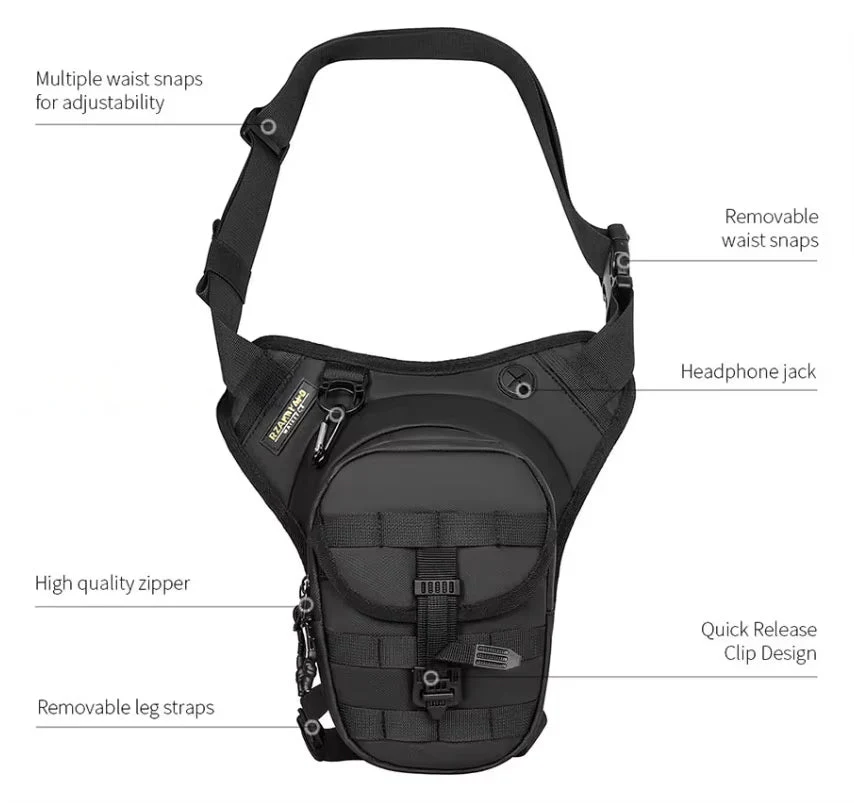 RECON GS2 Motorcyclist/Activity Strap Leg Drop Pouch - Image 2
