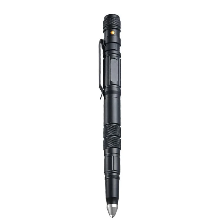 RECON GS2U P08 Black Tactical Pen Tungsten Steel Window Breaking & Self-Defence Pen with LED Light - Image 2
