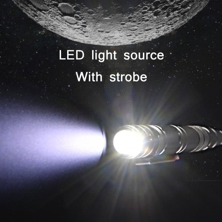 RECON GS2U P08 Black Tactical Pen Tungsten Steel Window Breaking & Self-Defence Pen with LED Light - Image 4