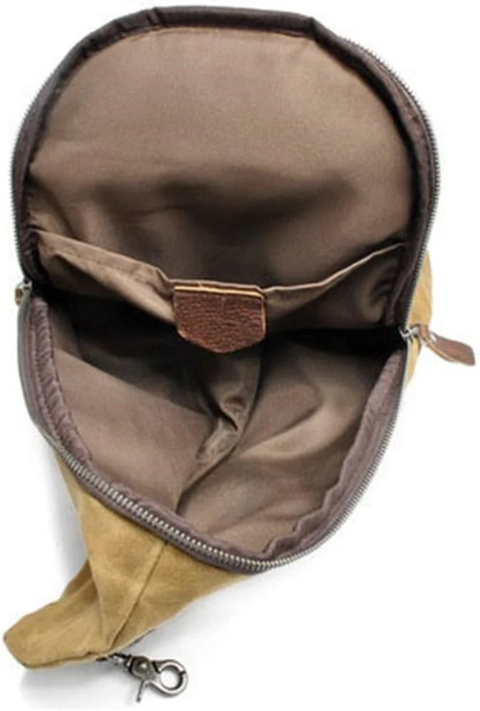 RECON GS2 Retro Waxed Canvas & Leather Cross Body 12L Backpack - Image 5