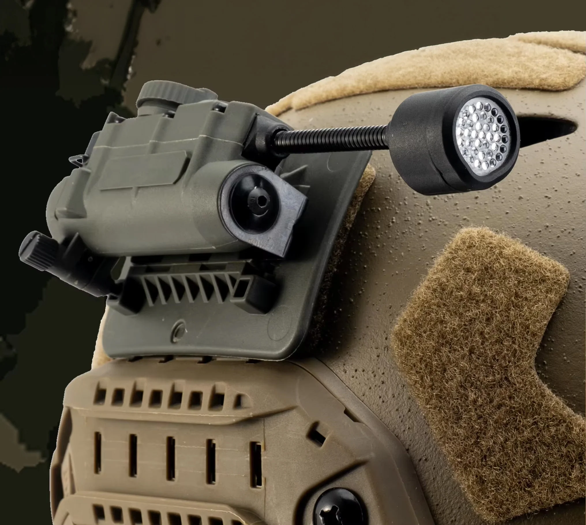 RECON GS2 Rattlesnake Stalk Tactical Helmet Strobe Red/Green/Blue/White/IR Head IFF Light LED Flashlight - Image 24