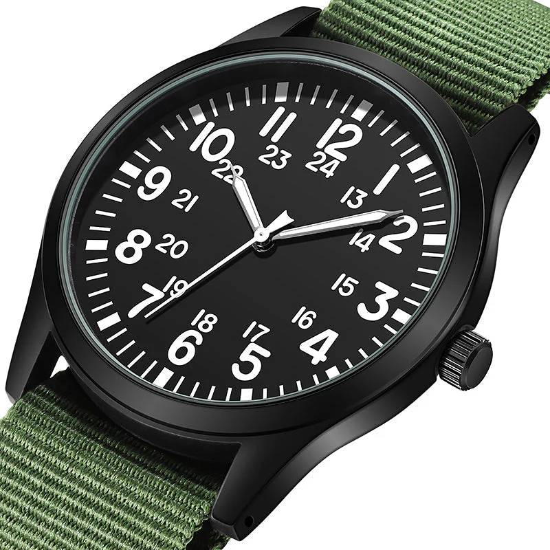 RECON GS2 Slimline Stainless Steel Military Watch with NATO Band - Image 2