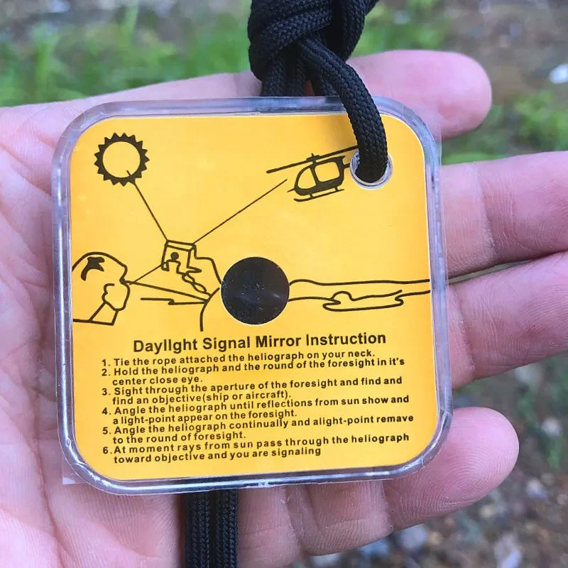 RECON GS2 Professional Survival Hex Retroreflector Signal Mirror