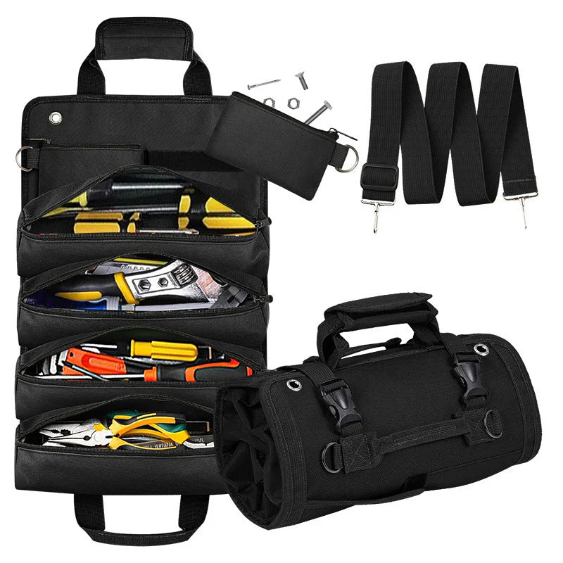 RECON GS2 TacMate Canvas Roll Up Tool Storage Bag with shoulder Strap - Image 2