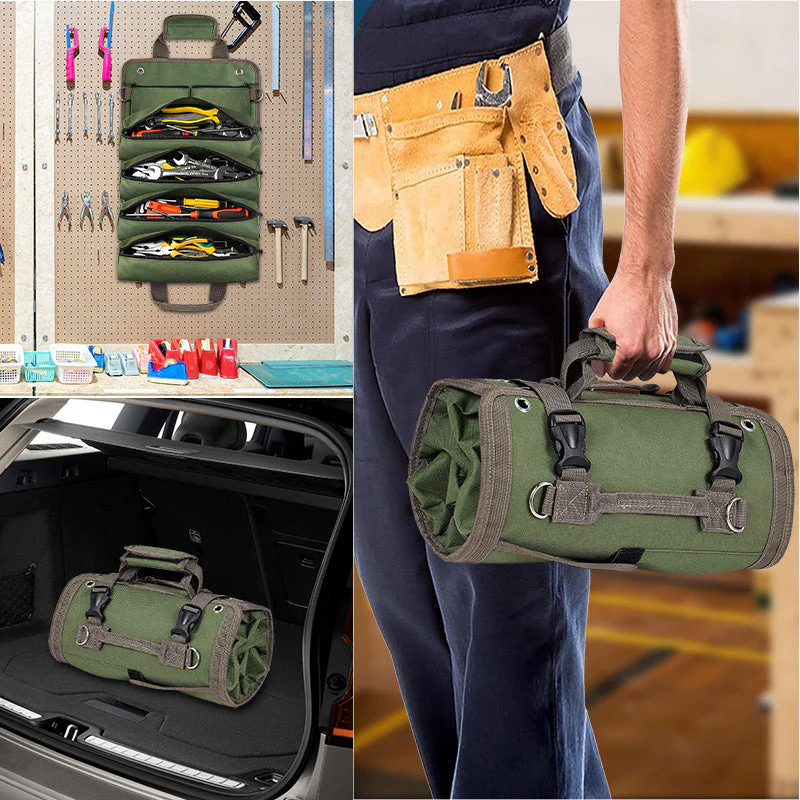 RECON GS2 TacMate Canvas Roll Up Tool Storage Bag with shoulder Strap - Image 3
