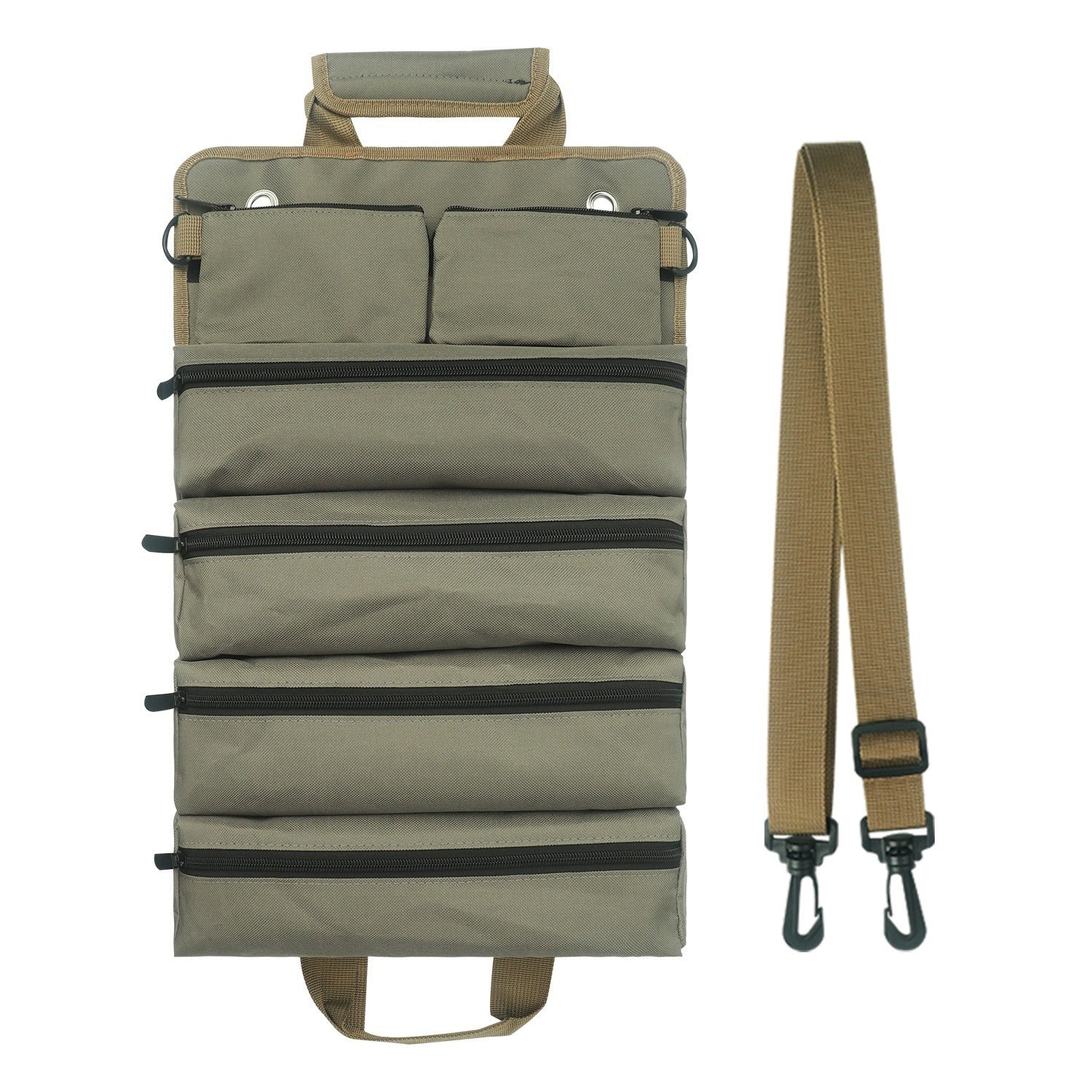 RECON GS2 TacMate Canvas Roll Up Tool Storage Bag with shoulder Strap - Image 6