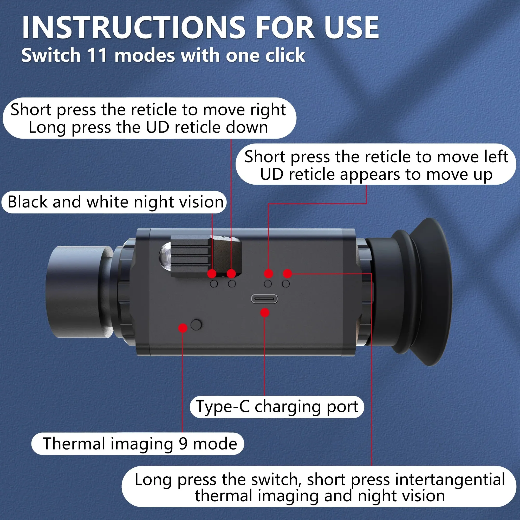 RECON GS2 Thermal Infrared Night Vision Monocular 4k 256x192 (60 Hz 2.0) - Image 5