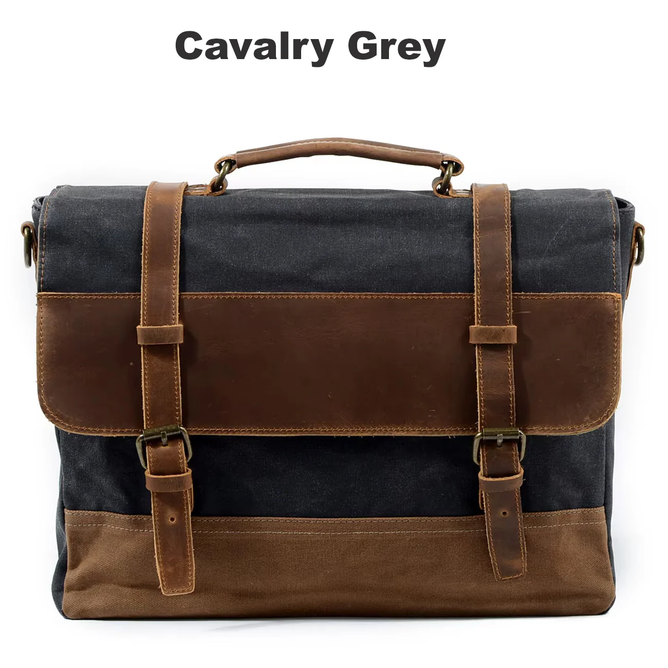 RECON GS2 TravelMate Waxed oil canvas leather Briefcase- unisex - Image 4