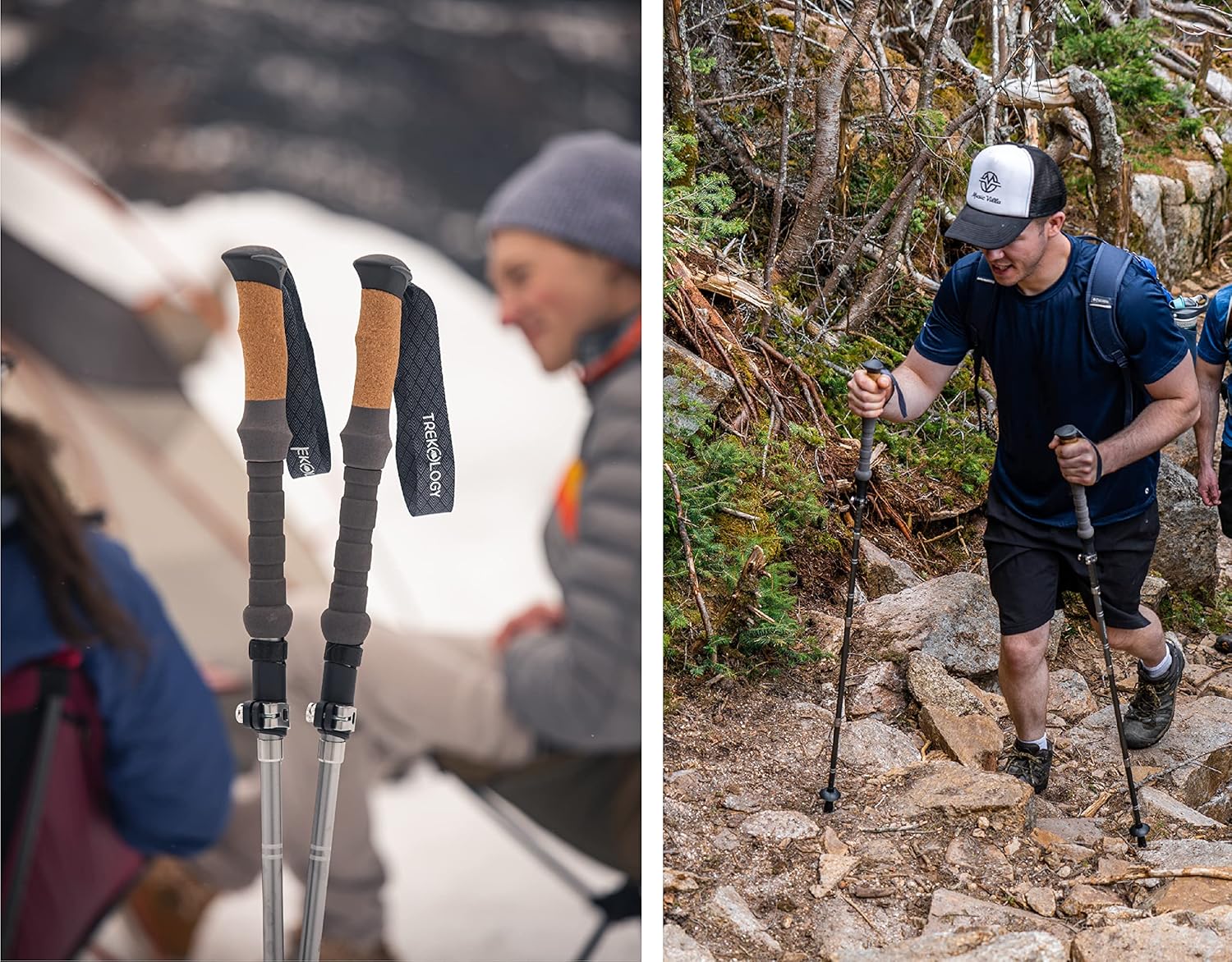 RECON GS2 Ultra Light  Compact Telescopic Cross Country Trekking/Walking Poles - Image 8