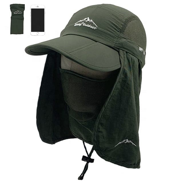 RECON GS2 unisex UPF 50+ Breathable Quick Dry Hat with Neck Flap - Image 3
