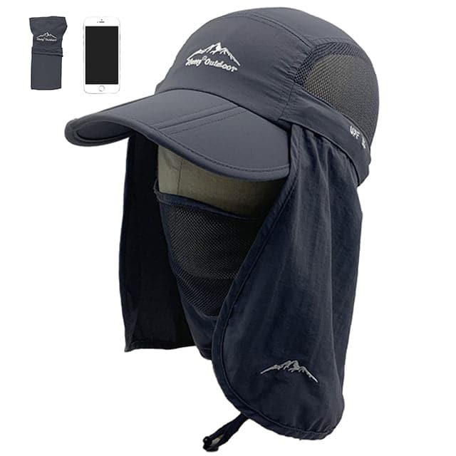 RECON GS2 unisex UPF 50+ Breathable Quick Dry Hat with Neck Flap - Image 4