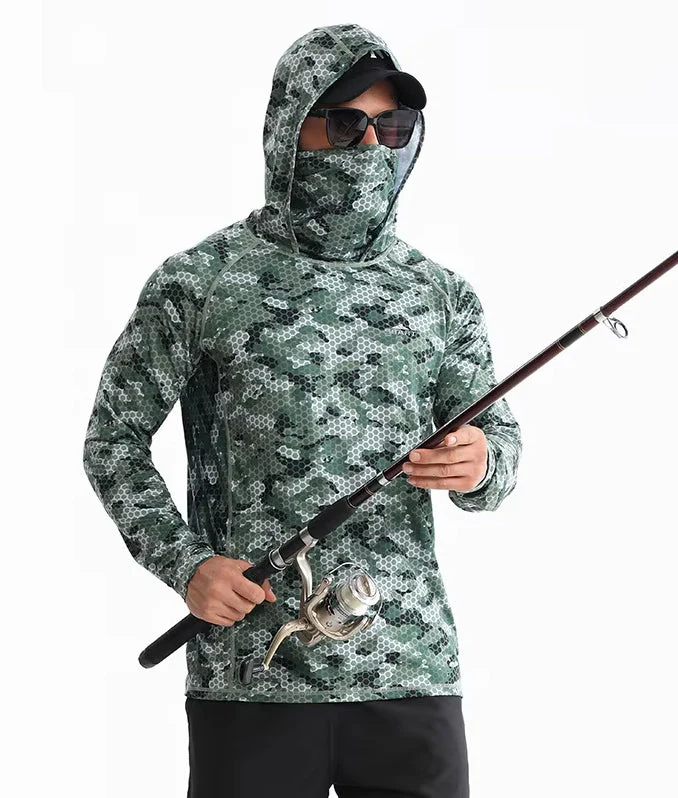 RECON GS2 UPF50+ Full protection Camo Hoodie/Rashie - Image 5