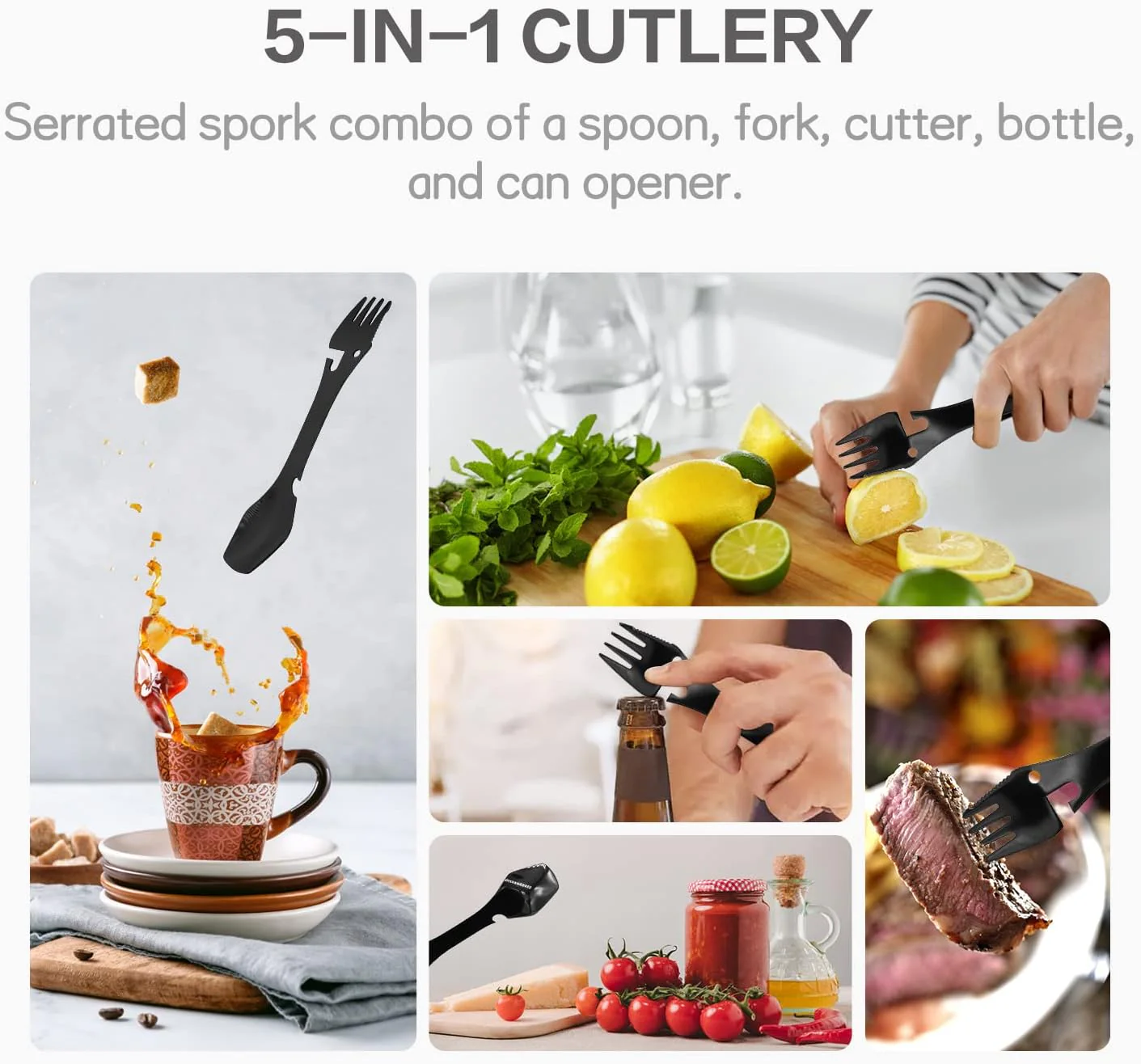 Recon GS2S 2 x Multi-Function Stainless Steel 5 Function Sporks - Image 5