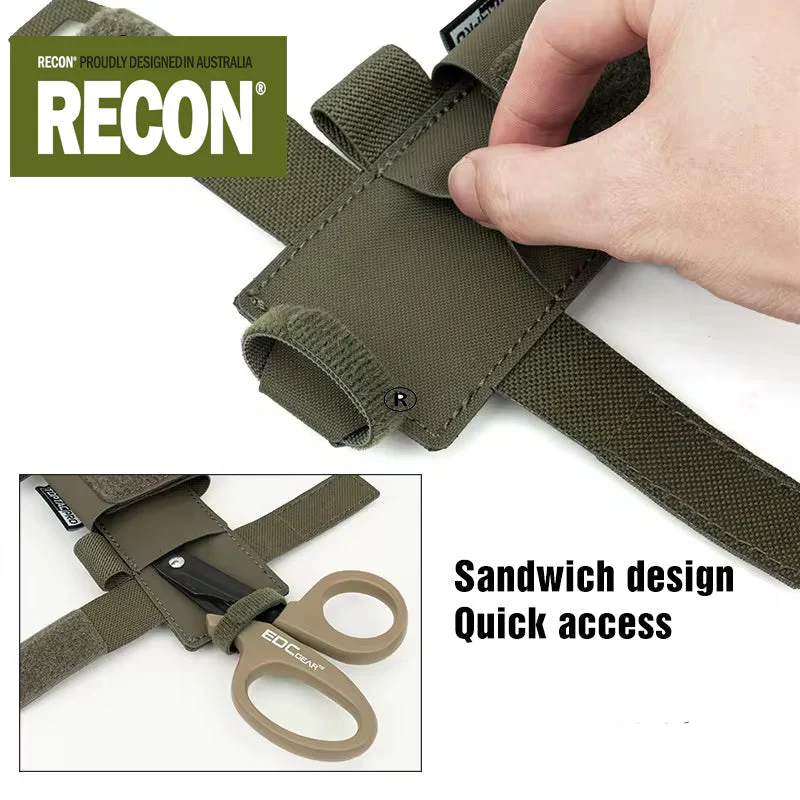 RECON GS2 Laser cut MOLLE Tourniquet / Emergency Shears Pouch - Image 10