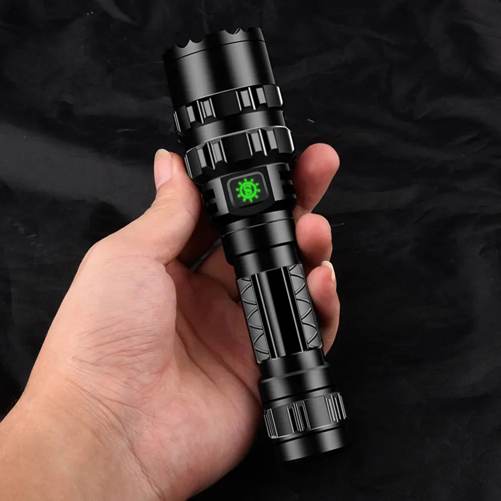 RECON GS2S Tactical Waterproof LED Hunting Rechargeable Flashlight set 1600 Lumens - Image 3