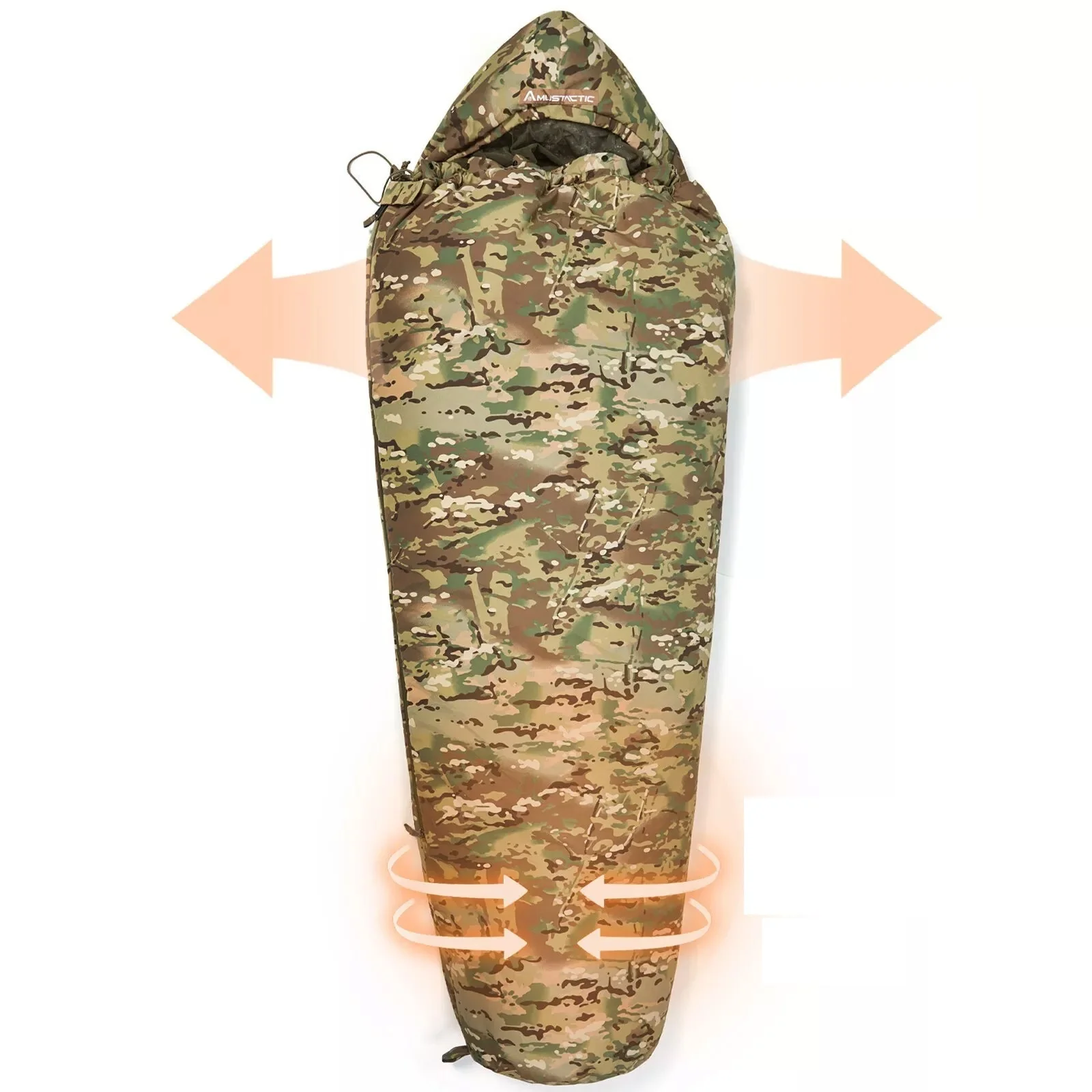 RECON GS2U 10℃~-20℃ Modular Rifleman sleeping bag with mosquito net & water repellent outer layer. - Image 8