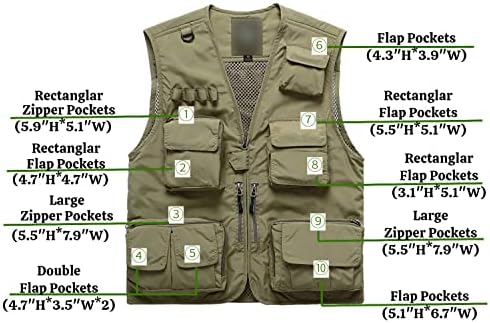 RECON GS2U Outdoor Mesh Quick dry unisex travelling/Fishing Vest - Image 14