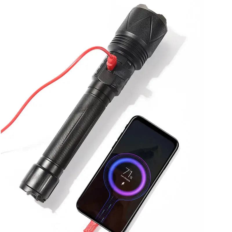 RECON GS2U Powerful 8000 Lumens LED Waterproof Rechargeable Flashlight with Zoom - Image 6