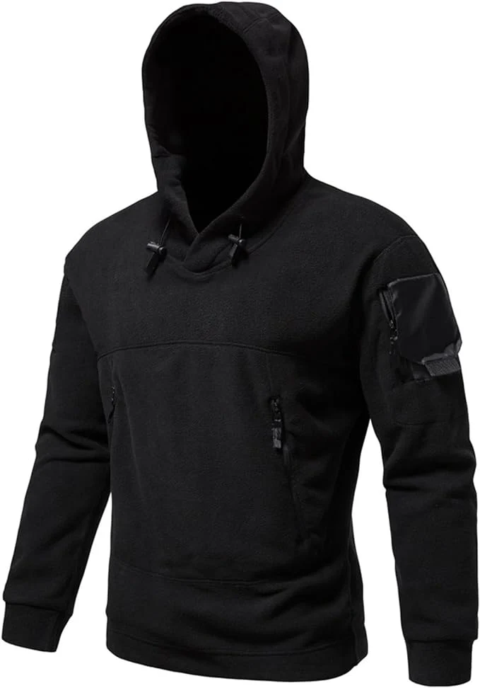 RECON GS2U ECWU Tactical Fleece Hoodie – Military Style Pullover Anorak with Arm Pocket & ID Panels - Image 14