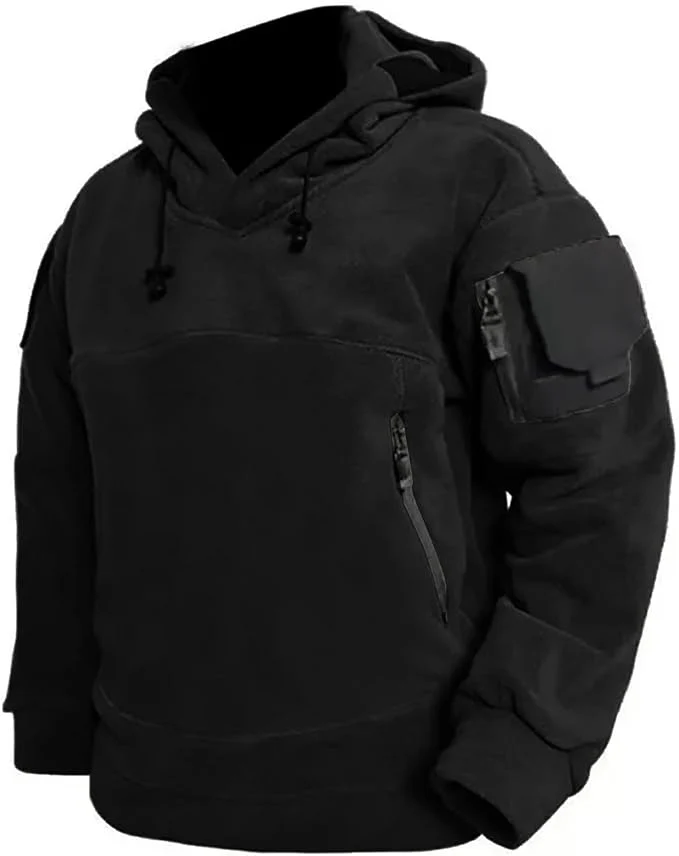 RECON GS2U ECWU Tactical Fleece Hoodie – Military Style Pullover Anorak with Arm Pocket & ID Panels - Image 15