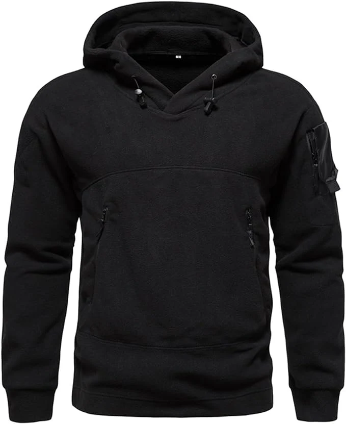 RECON GS2U ECWU Tactical Fleece Hoodie – Military Style Pullover Anorak with Arm Pocket & ID Panels - Image 4